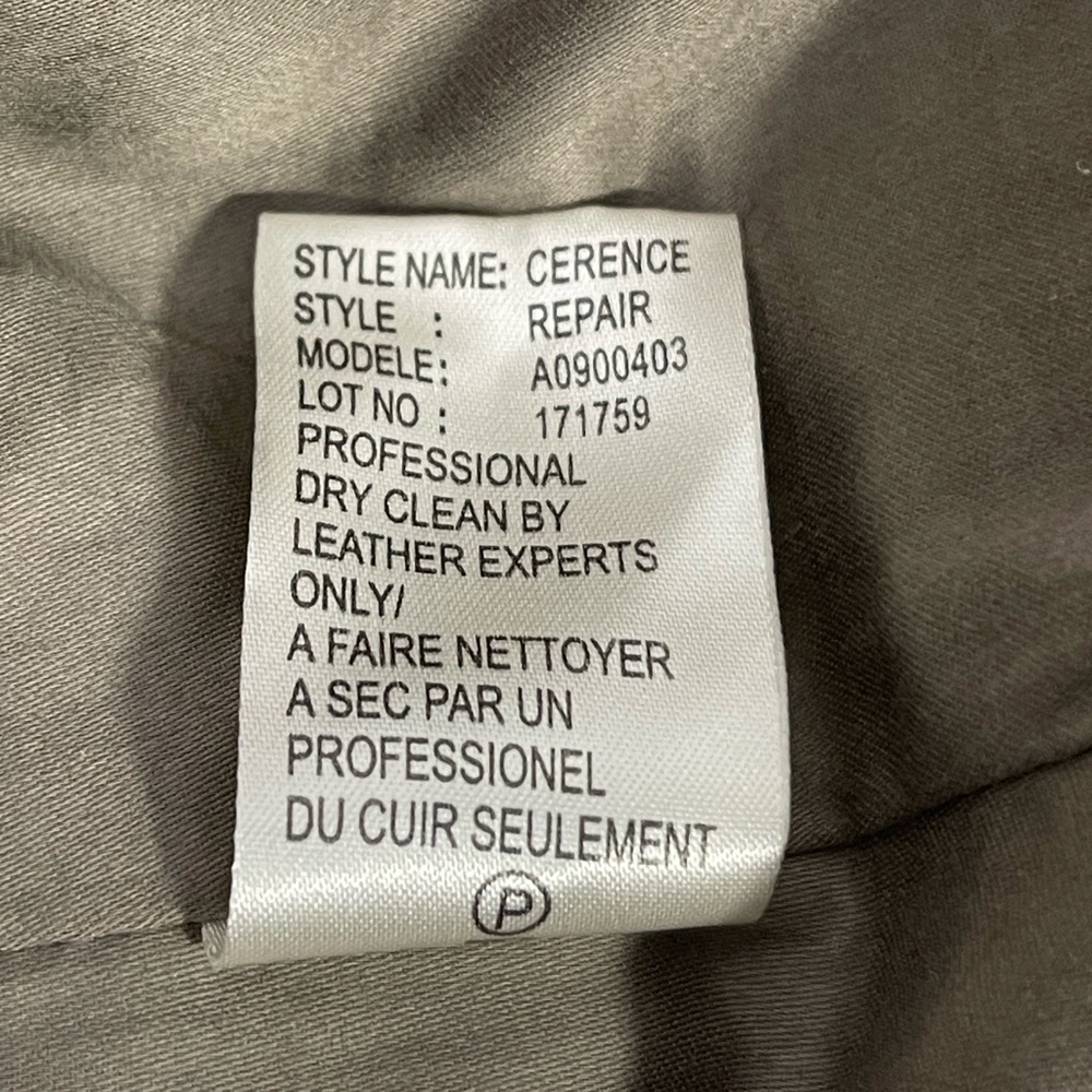 Theory Lamb Leather Light Gray Jacket M - image 8